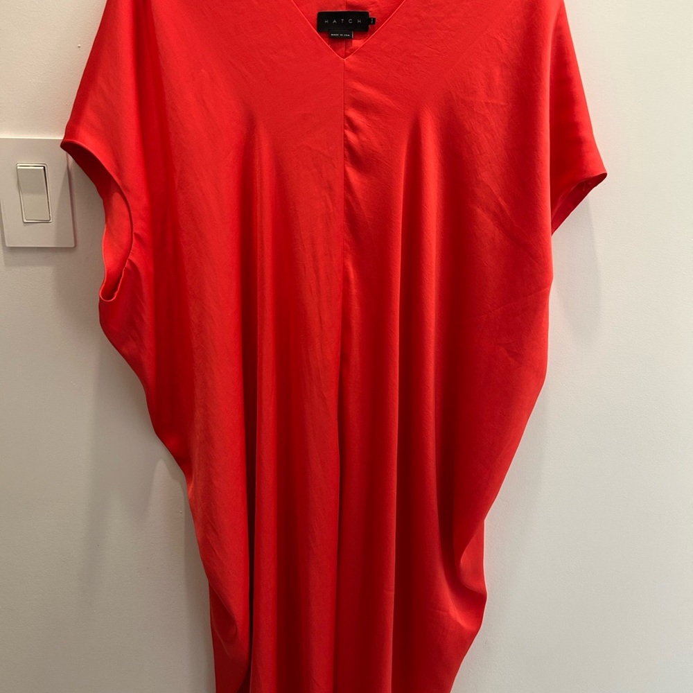 Hatch Red V-Neck Wedding Dress